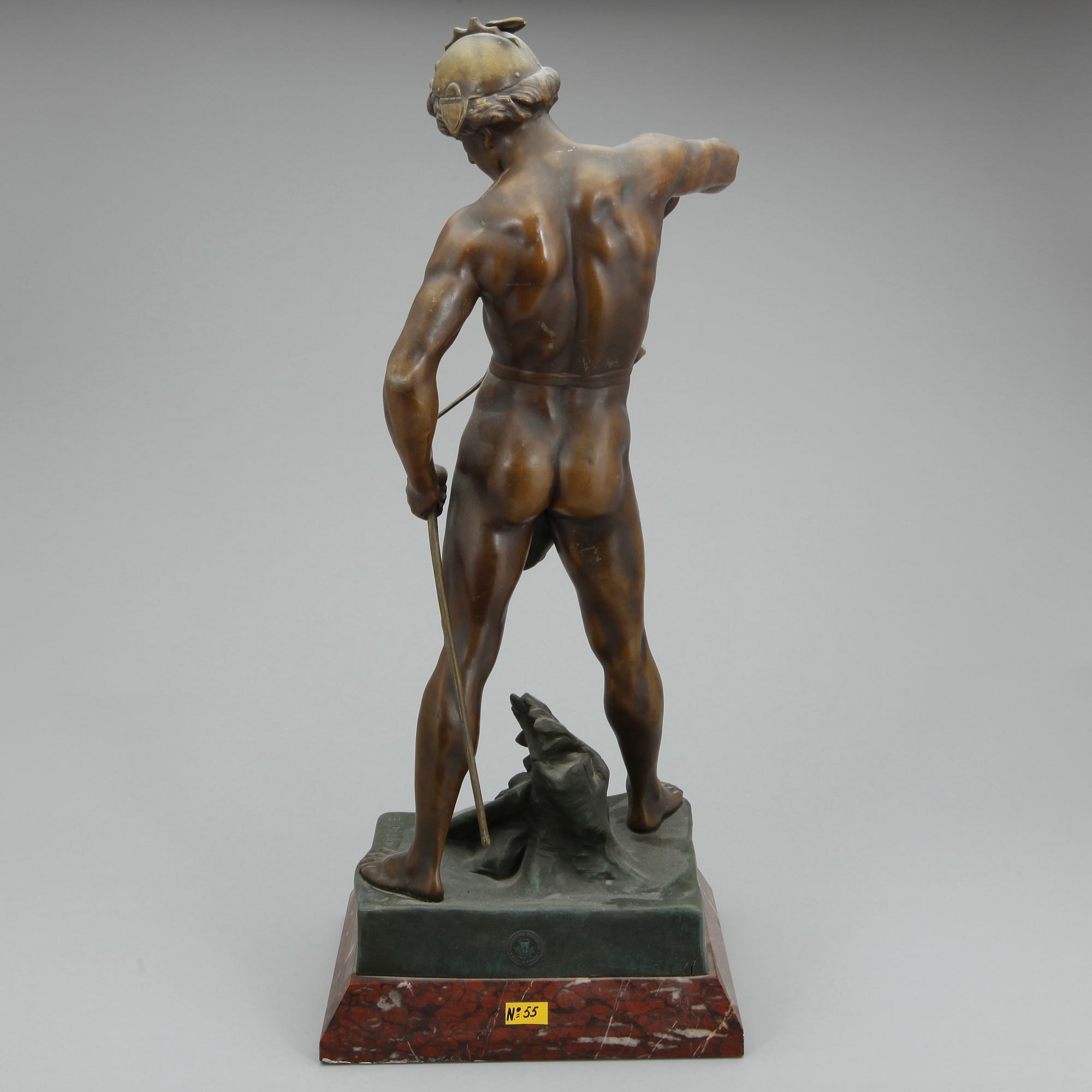 ÉMILE LOUIS PICAULT, efter, skulptur, patinerad metall, Märkt E Picault.