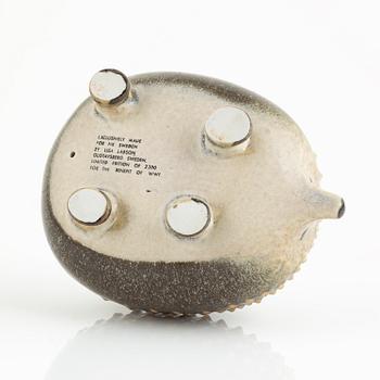 Lisa Larson, a 'Hedgehog' figurine, Gustavsberg, NK, Nordiska Kompaniet in collaboration with WWF. Limited edition 2200.