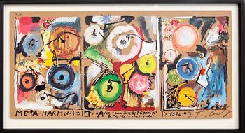 Jean Tinguely, a signed and numbered silkscreen.