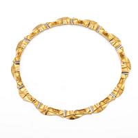 Björn Weckström, Necklace, 18k gold and platinum for Lapponia, Finland, 1993.