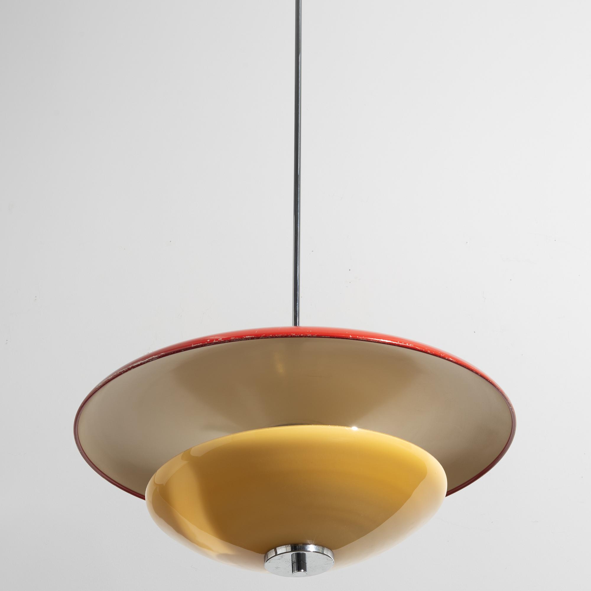 Cebe, a ceiling lamp model "75988", Svalöv, 1930s.