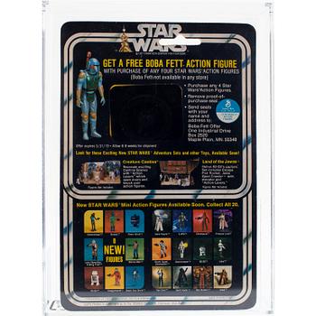 STAR WARS, Luke Skywalker: X-Wing Pilot, 20 back-d, AFA 85 NM+, Kenner 1978.