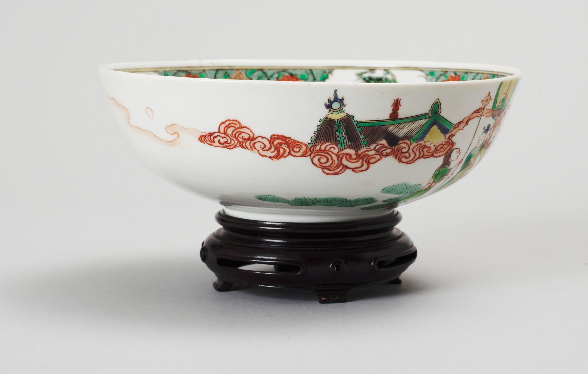 SKÅL, porslin, Kina 1800-tal.