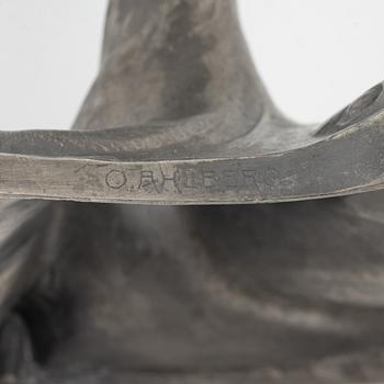 Olof Ahlberg, a six piece pewter writing set, Schreuder & Olsson, Stockholm.
