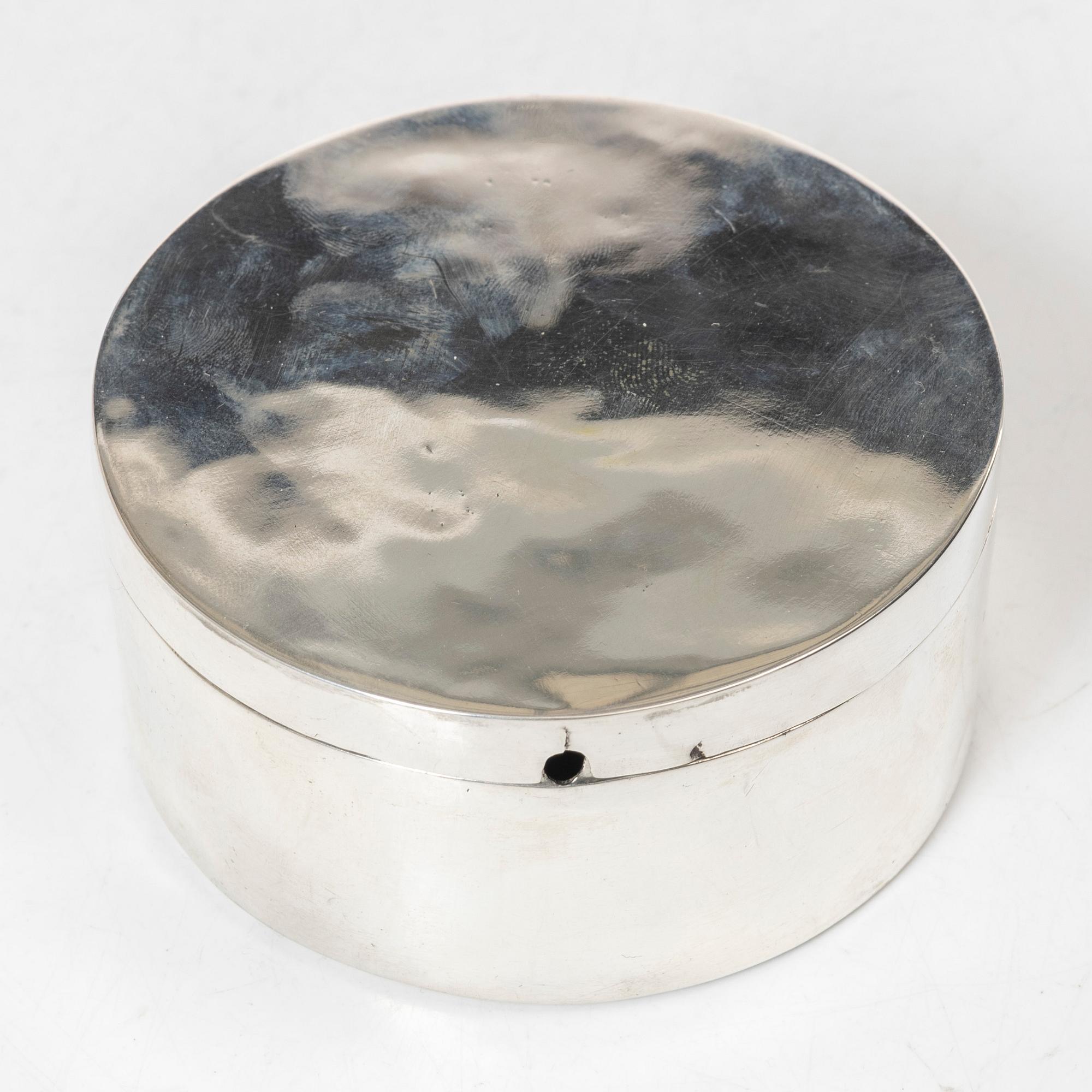 Gustaf Hagström, dosa, silver, Stockholm 1803.