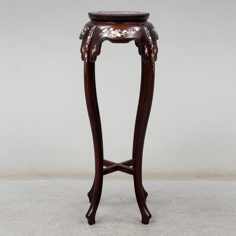 A Chinese wooden pedestal, 20th Century.