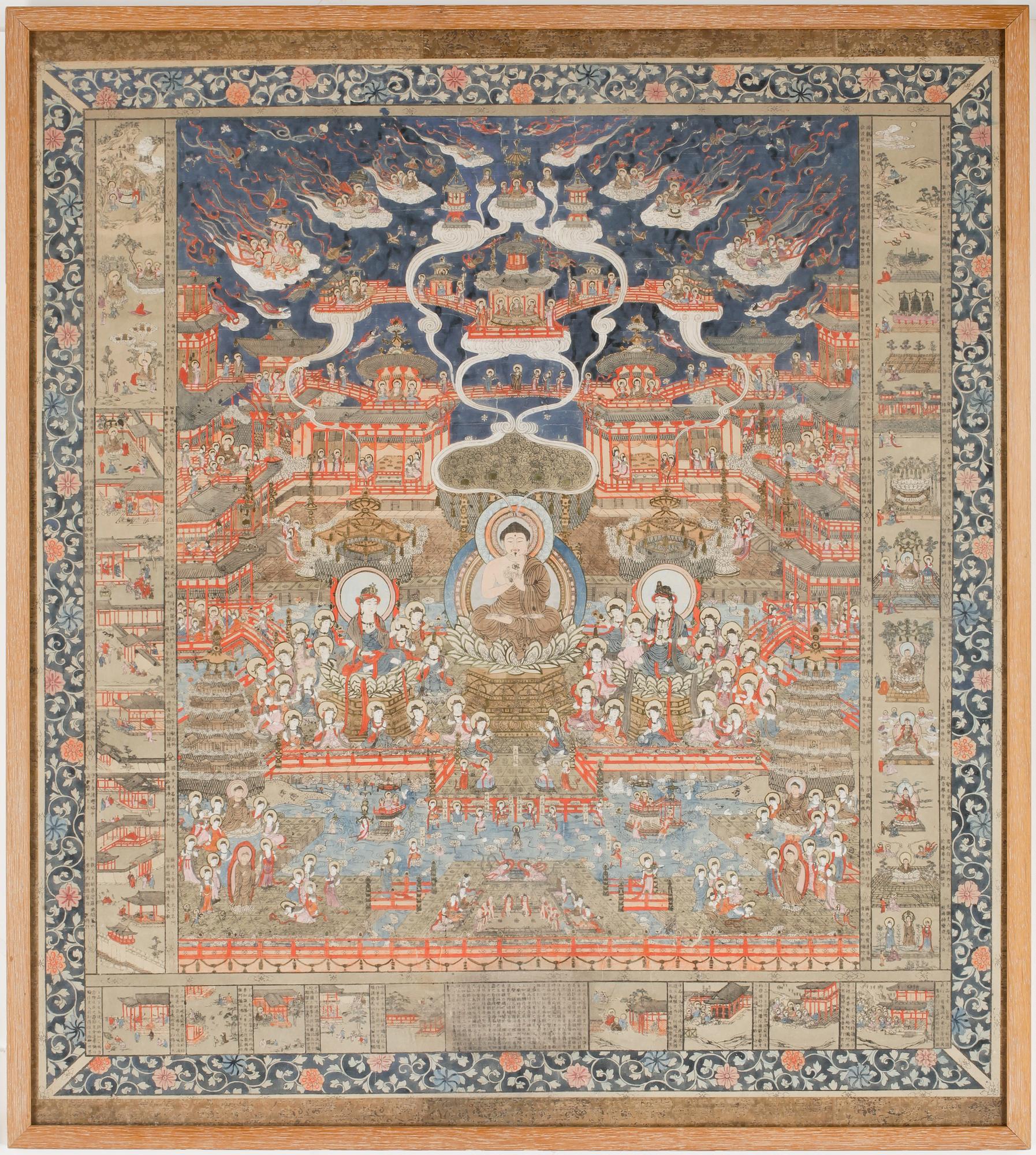 OKÄND KONSTNÄR 1800-TAL, träsnitt, Kina.