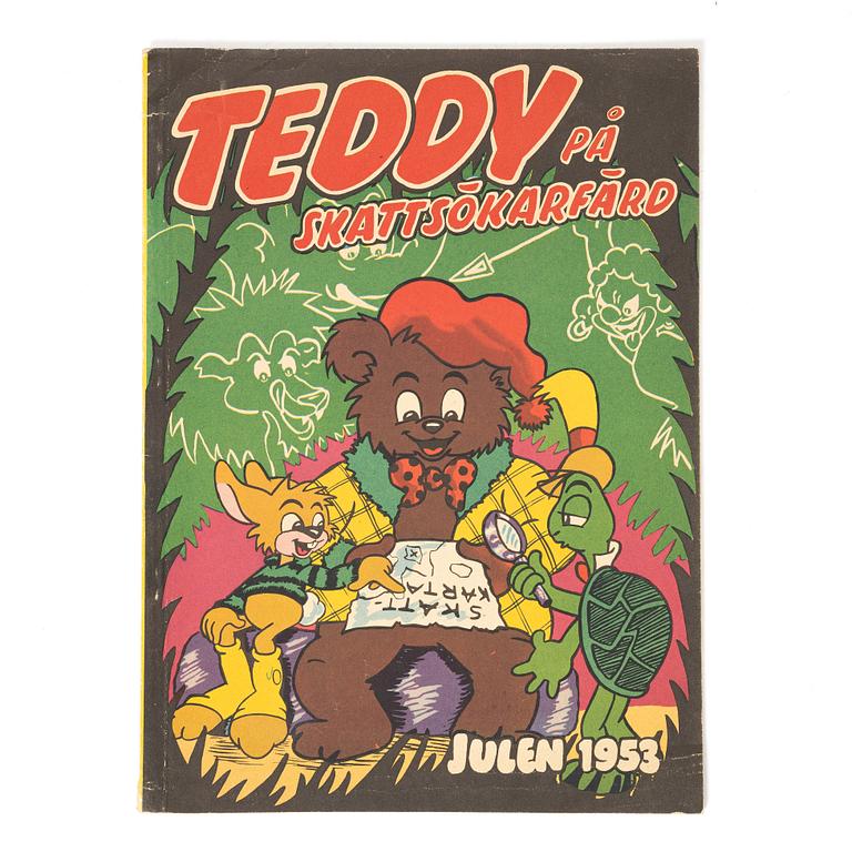 Serietidning, "Teddy på skattsökarfärd", Julen 1953.
