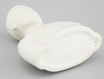 STIG LINDBERG figurin i parian, "Mannen med masken", Gustavsberg, modellen formgiven 1944.