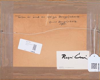 RAGNI CAWÉN, akvarell, signerad.
