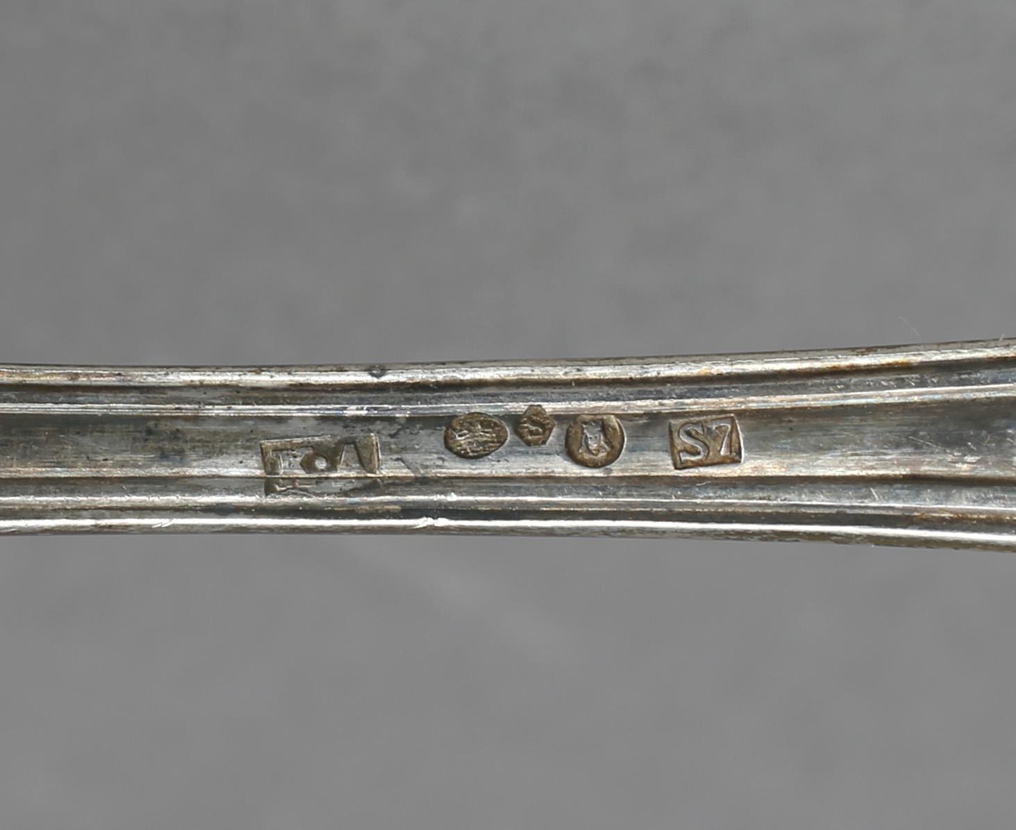 RESEBESTICK I ETUI, 4 delar, silver, Karl Andersson Stockholm 1920. Vikt 145 gram.