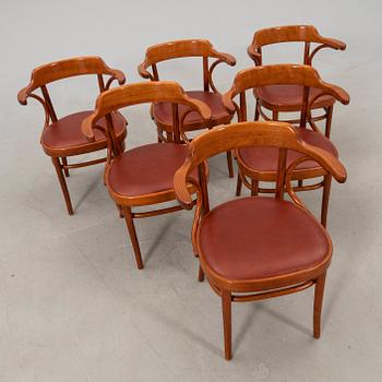 Axel Kandell, armchairs, 6 pcs, "Cattelin", Gemla, Diö, mid-20th century.
