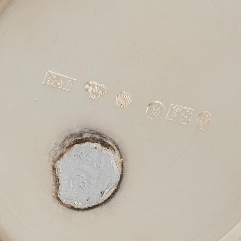 Five silver items, including beaker by Herman Hermansson, Marstrand, Sweden, 1796.