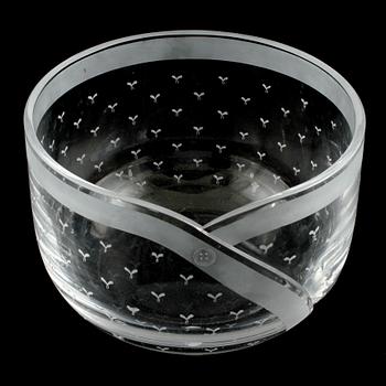 SKÅL, glas, Gunnar Cyrén, Orrefors, 1978.