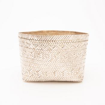 Basket, sterling silver, Mexico.