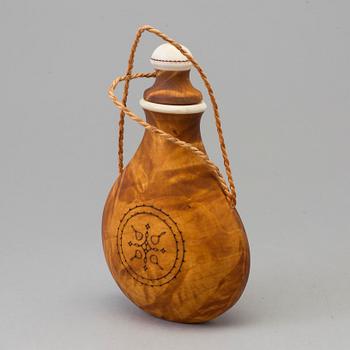 a traditional sami salt bottle by Tore Sunna.