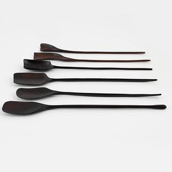 Magnus Ek, a set of six wood spoons for Oaxen Krog.