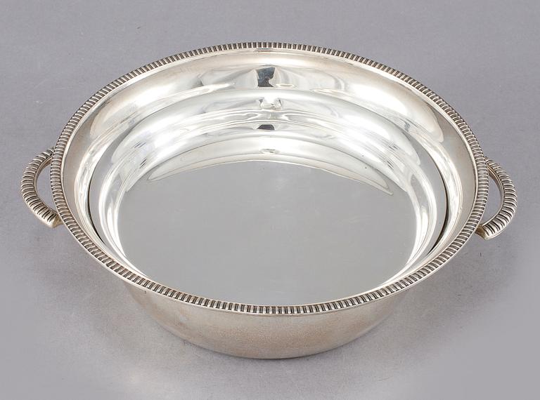 KAVIARSKÅL, sterlingsilver, James Dixon & son, England, 1800-tal, vikt ca 625 gram.