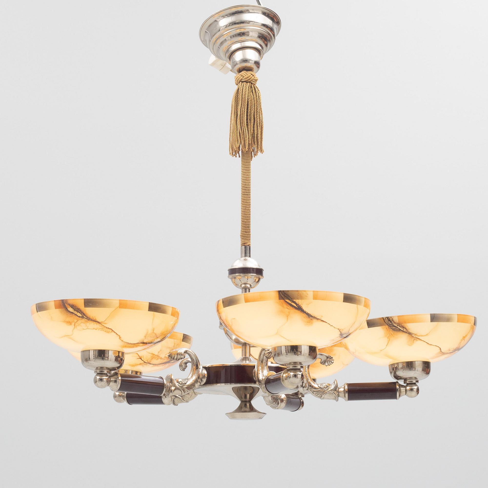 A ceiling lamp, 1920's/30's.