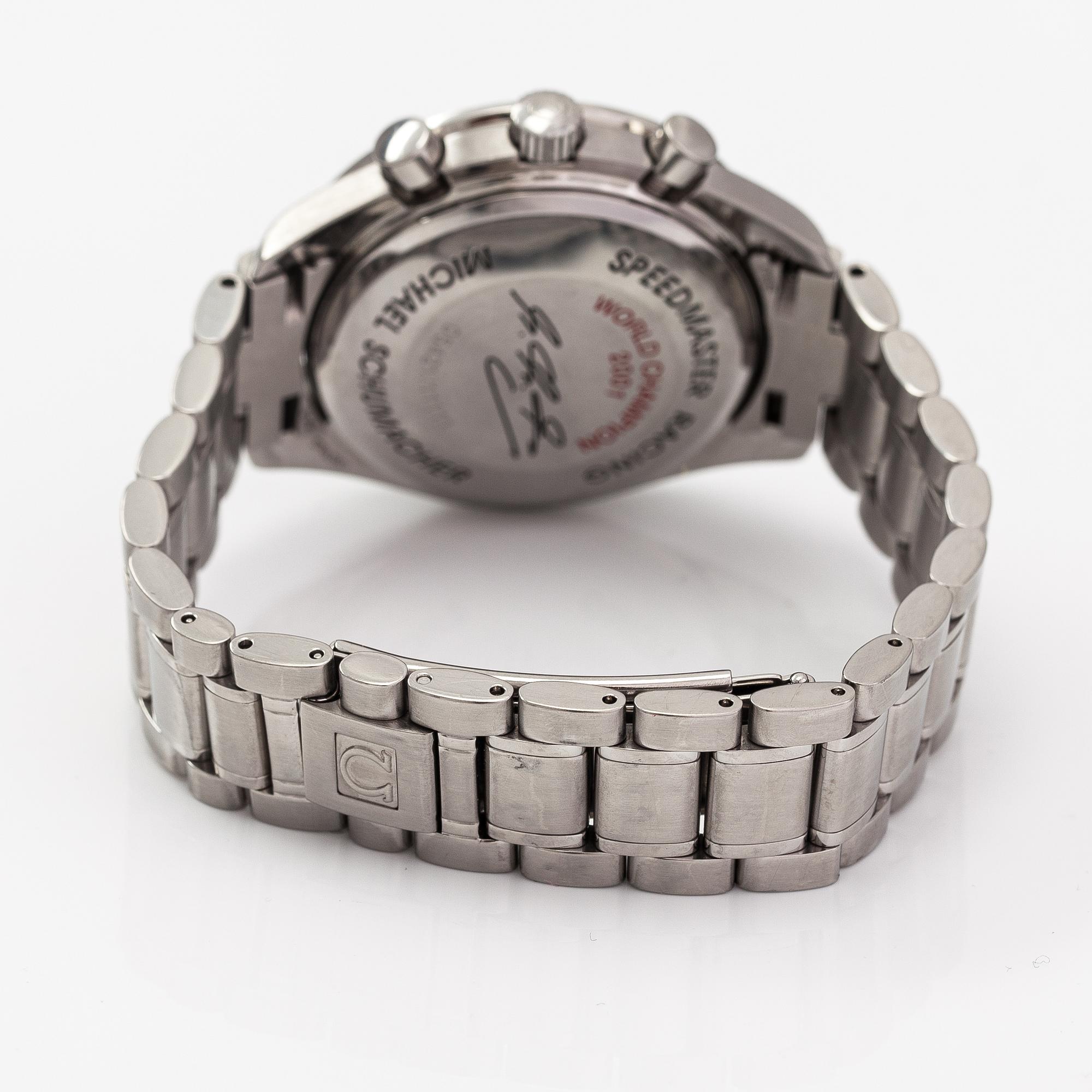 Omega, Speedmaster, Racing, Michael Schumacher, wristwatch 39 mm.