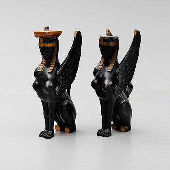 DEKORELEMENT, 2 st, empire, 1800-talets första hälft.