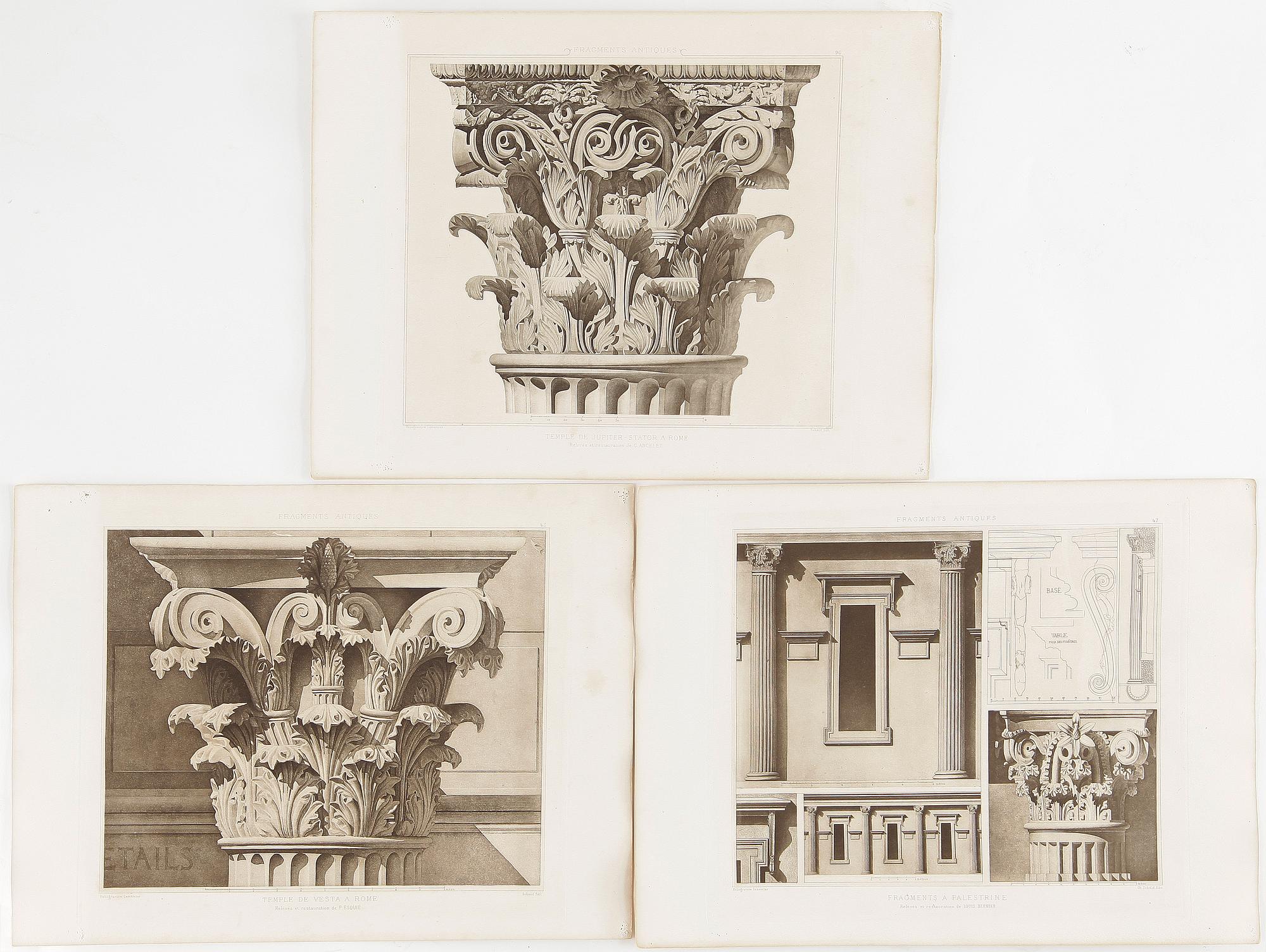 PARTI HELIOGRAVYRER, 3 st, sent 1800-tal.