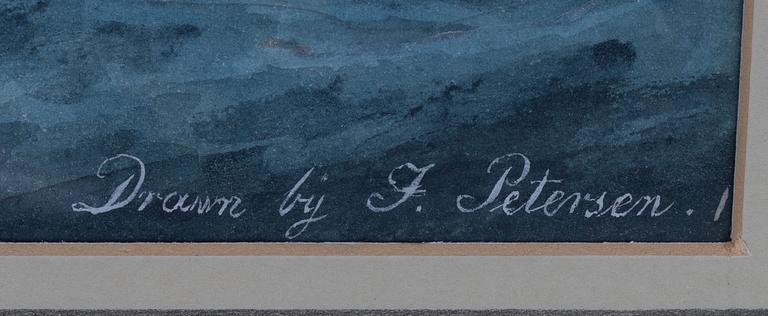 Jacob Petersen Briggen "Adelaide" of London (Capt James Libbald) utanför Helsingör.