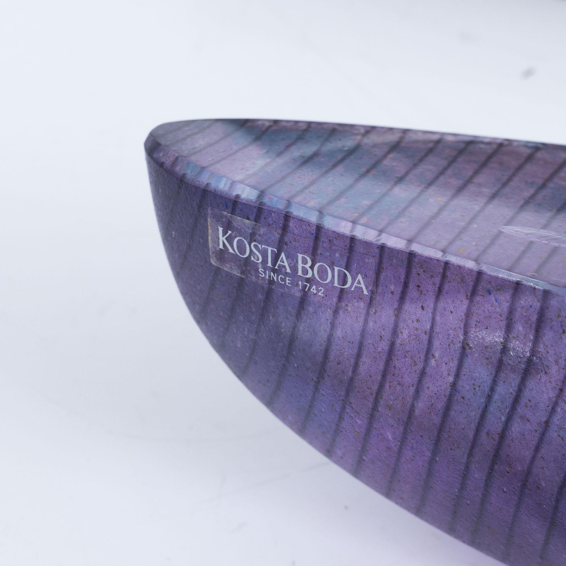 Bertil Vallien, båt, glas, Kosta Boda.