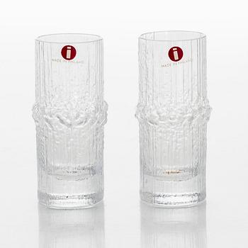 Tapio Wirkkala, snapsilaseja, 6 kpl, "Niva", alkuperäisessä laatikossa. Iittala.