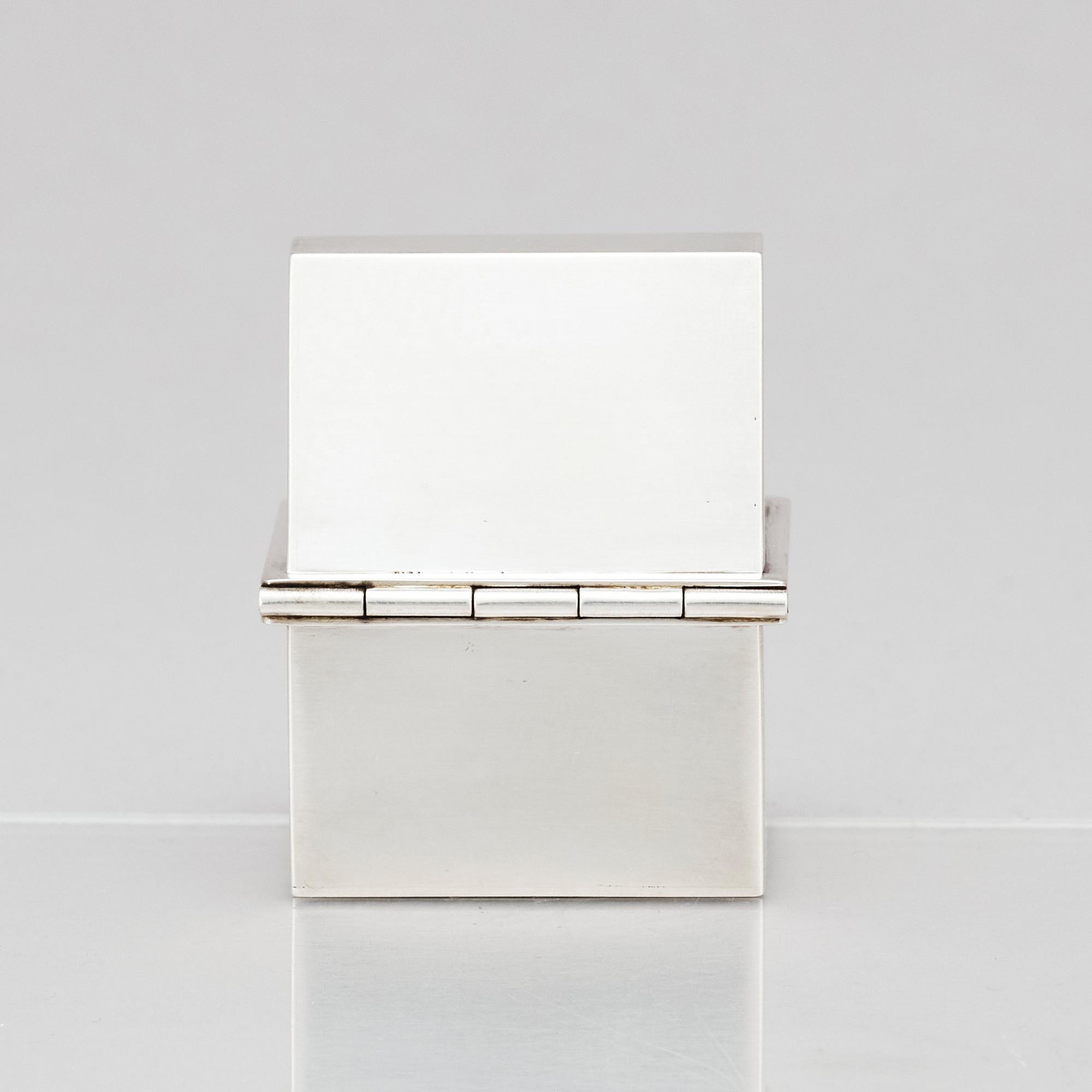 Lars Håkansson, a sterling silver box, Lund 1983.