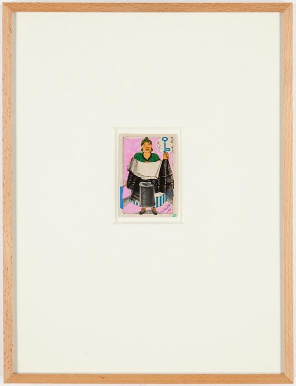CARL OTTO HULTÉN, blandteknik och collage. Signerad och daterad -46.