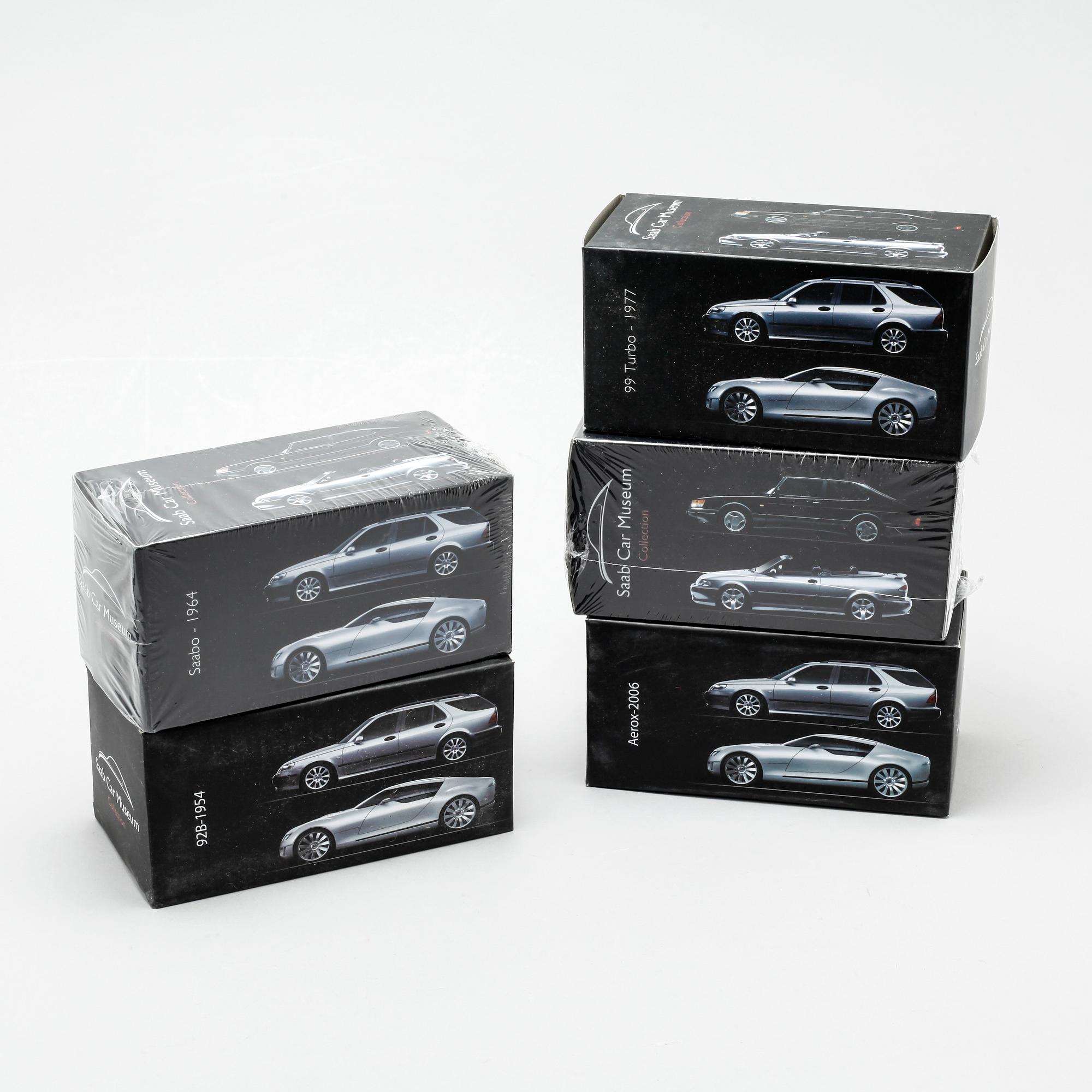 A SAAB Car Museum Collection, 17 pcs, majority 2014.