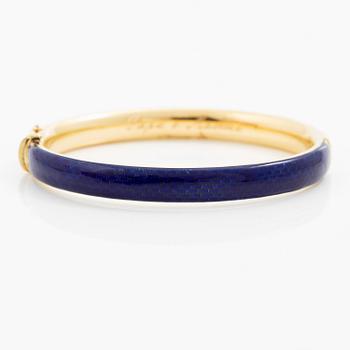 A bracelet 18K gold and enamel.