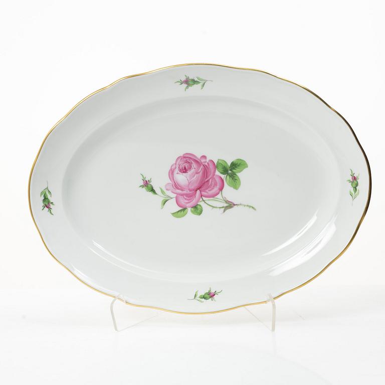 Meissen, A 55 piece "Meissen Rose" (Rote rose/Meissener rose) porcelain dinner service, 20th century.