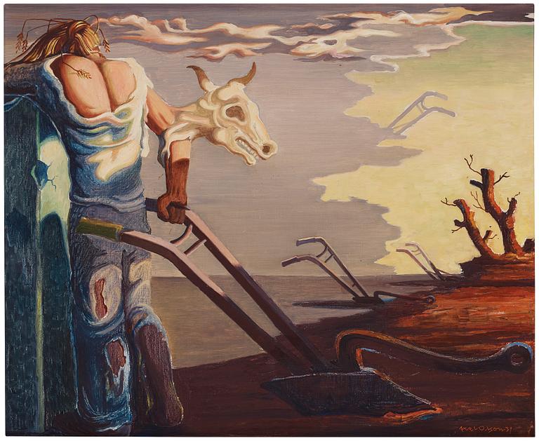 Axel Olson, Surrealistic landscape.