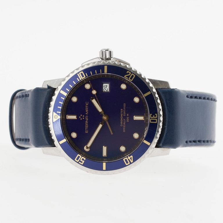 ARMBANDSUR, herr, Eternamatic, Chronometer Kontiki, 1900-talets slut.