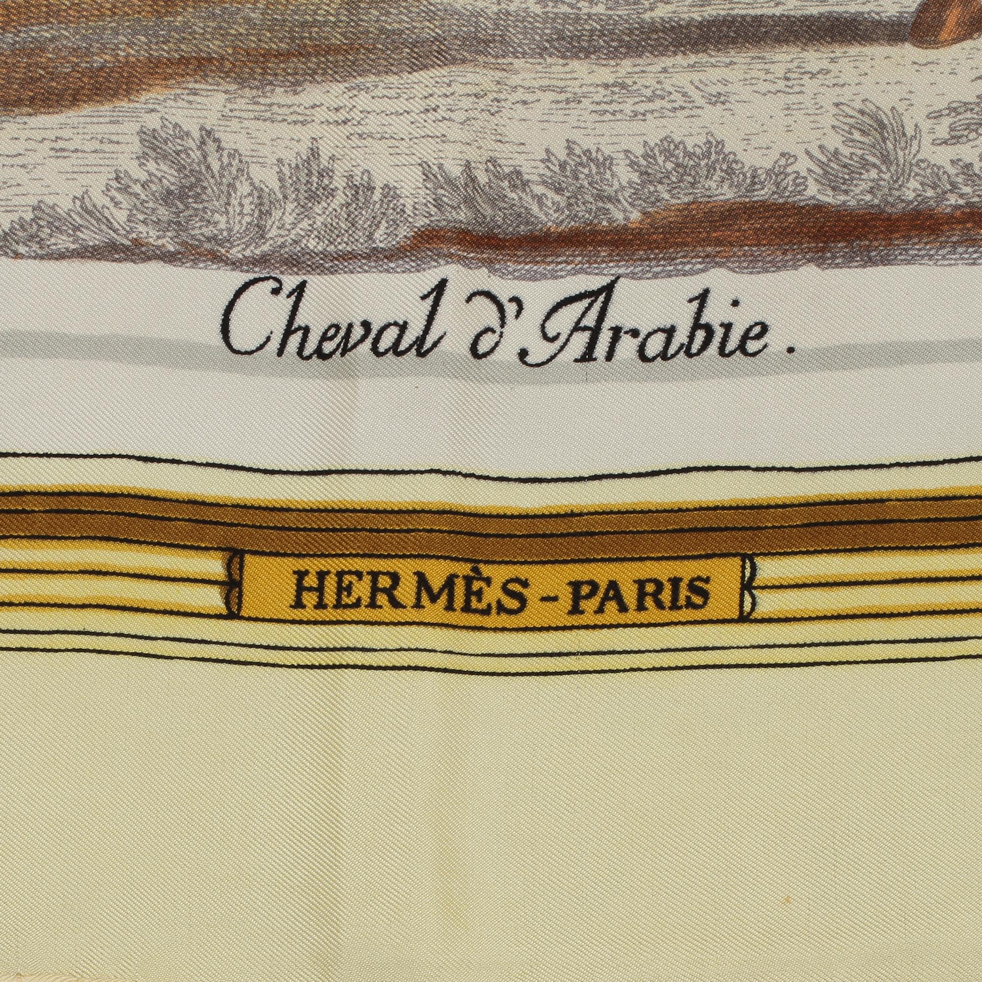 SCARF, siden, "Les chevaux du monde", Hermès, Paris. 1900-tal.