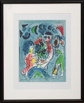 Marc Chagall · MARC CHAGALL, färglitografi, ur Chagall Lithographe III.