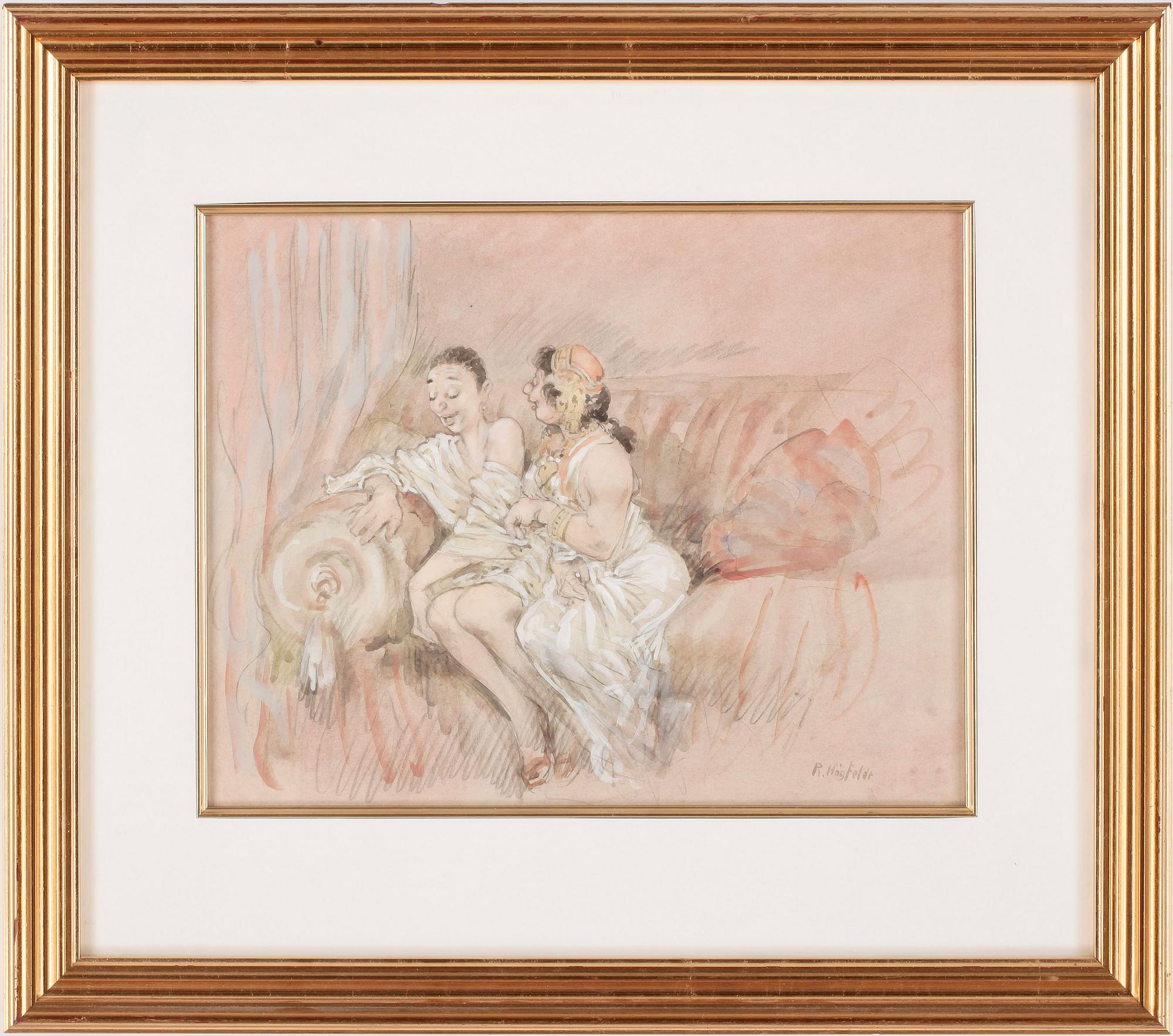 ROBERT HÖGFELDT, blandteknik, sign.