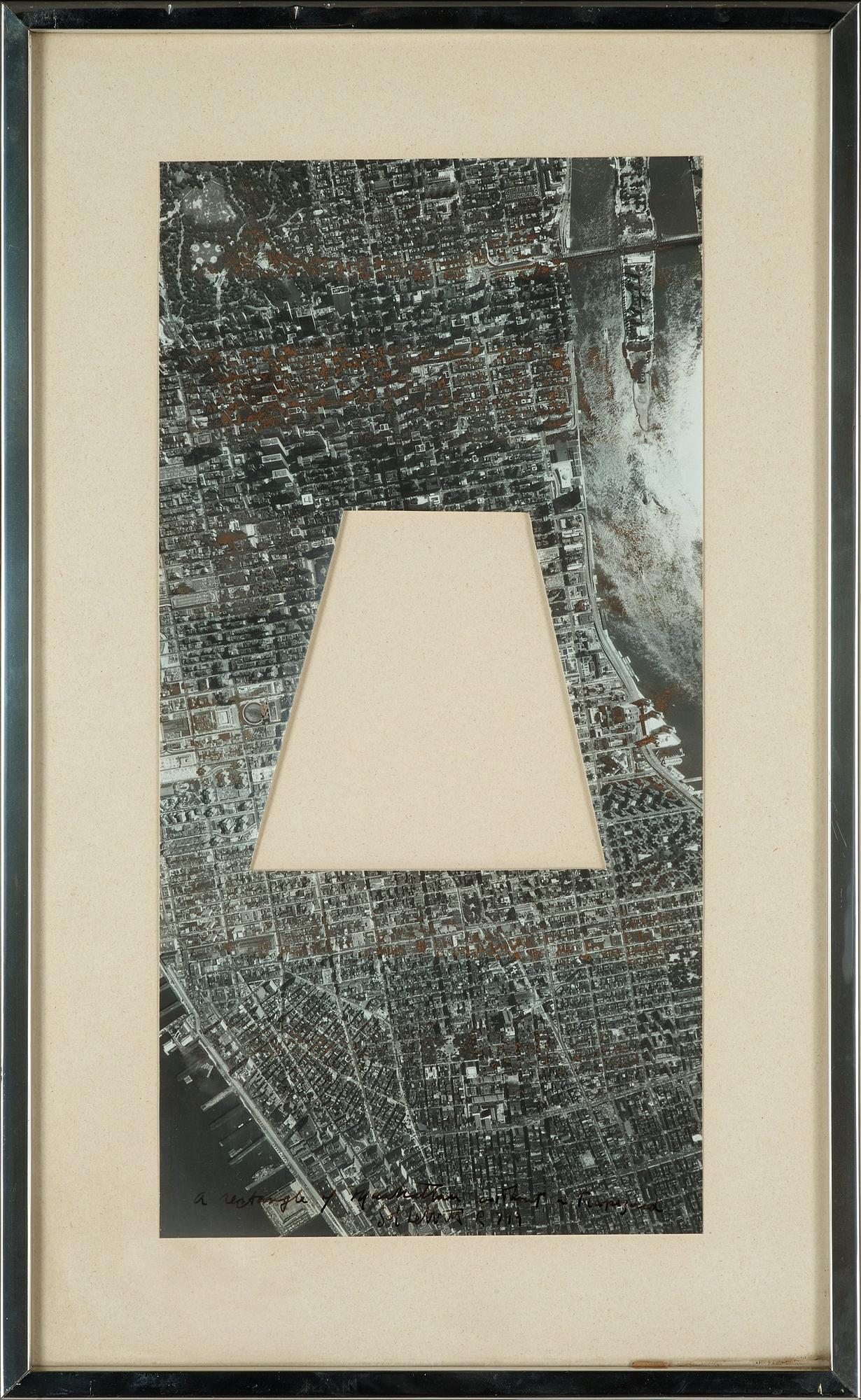 Sol LeWitt, "A Rectangle of Manhattan Without a Trapezoid".
