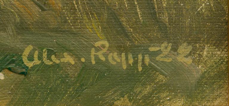 oil on canvas, signed and dated -22.