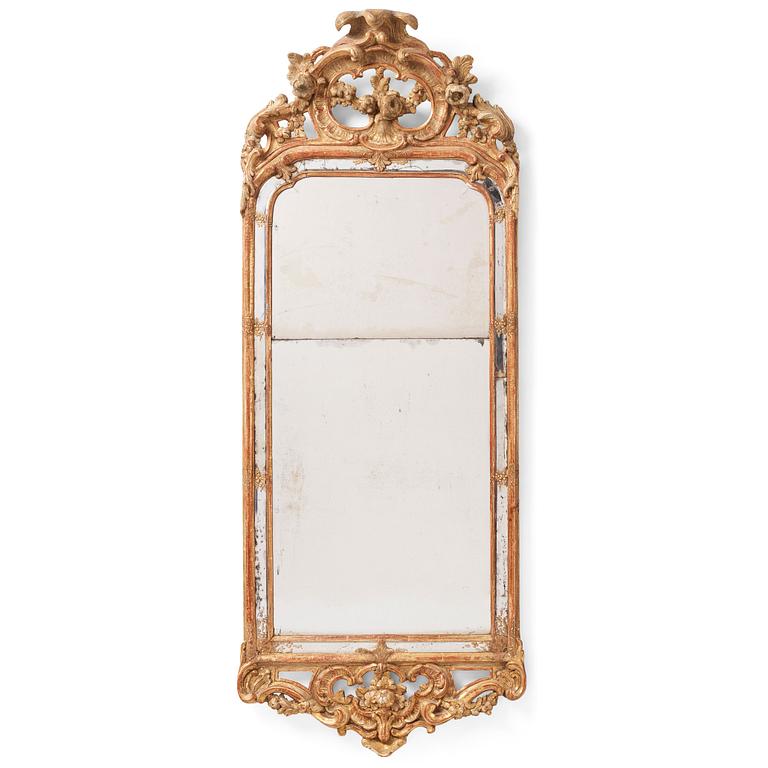 A Swedish Rococo mirror, second part of the 18th century.