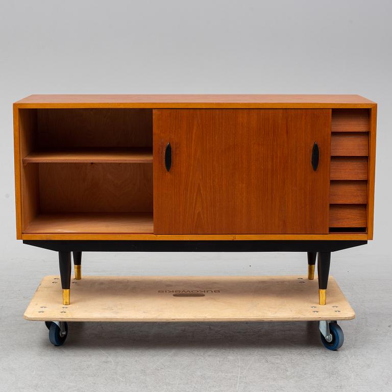 A 'London' teak veneered sideboard by IKEA.