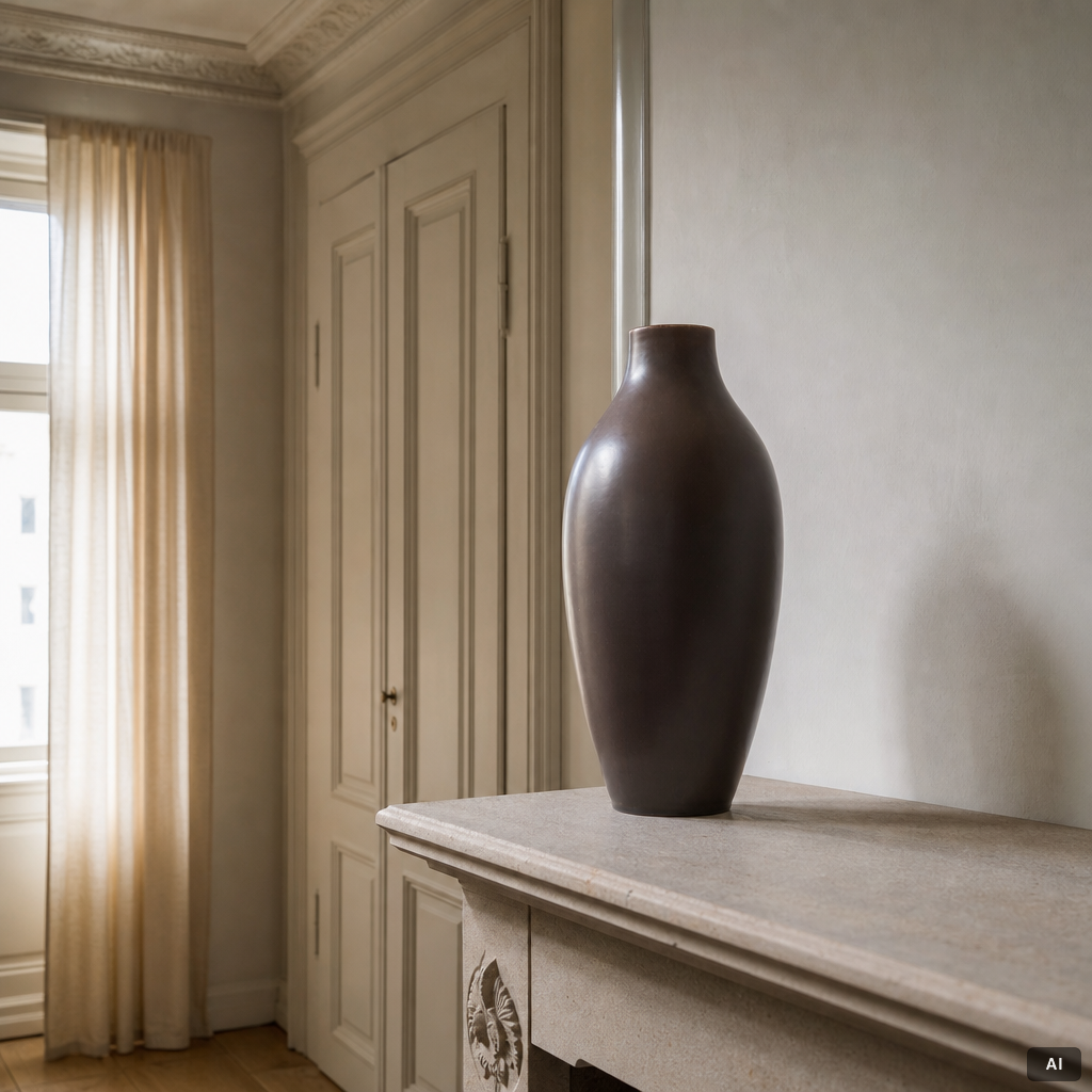 Carl-Harry Stålhane, a stoneware floor vase, Rörstrand, Sweden, 1950's/60'.