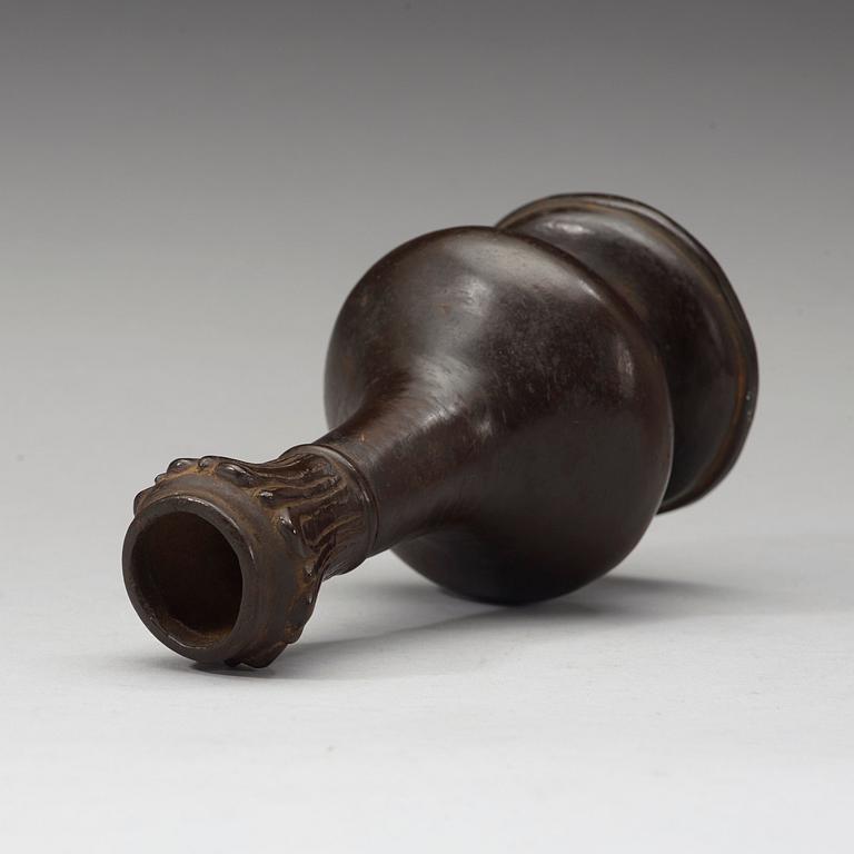 A bronze vase, Ming dynasty or early Qing dynasty.