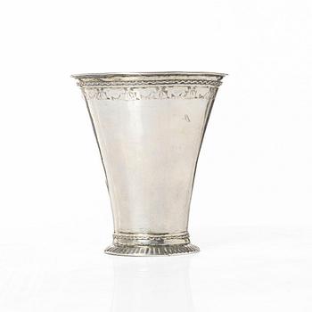 A Swedish silver beaker, mark of Lars Beckman d e, Örebro, active 1712-1748 (1752).