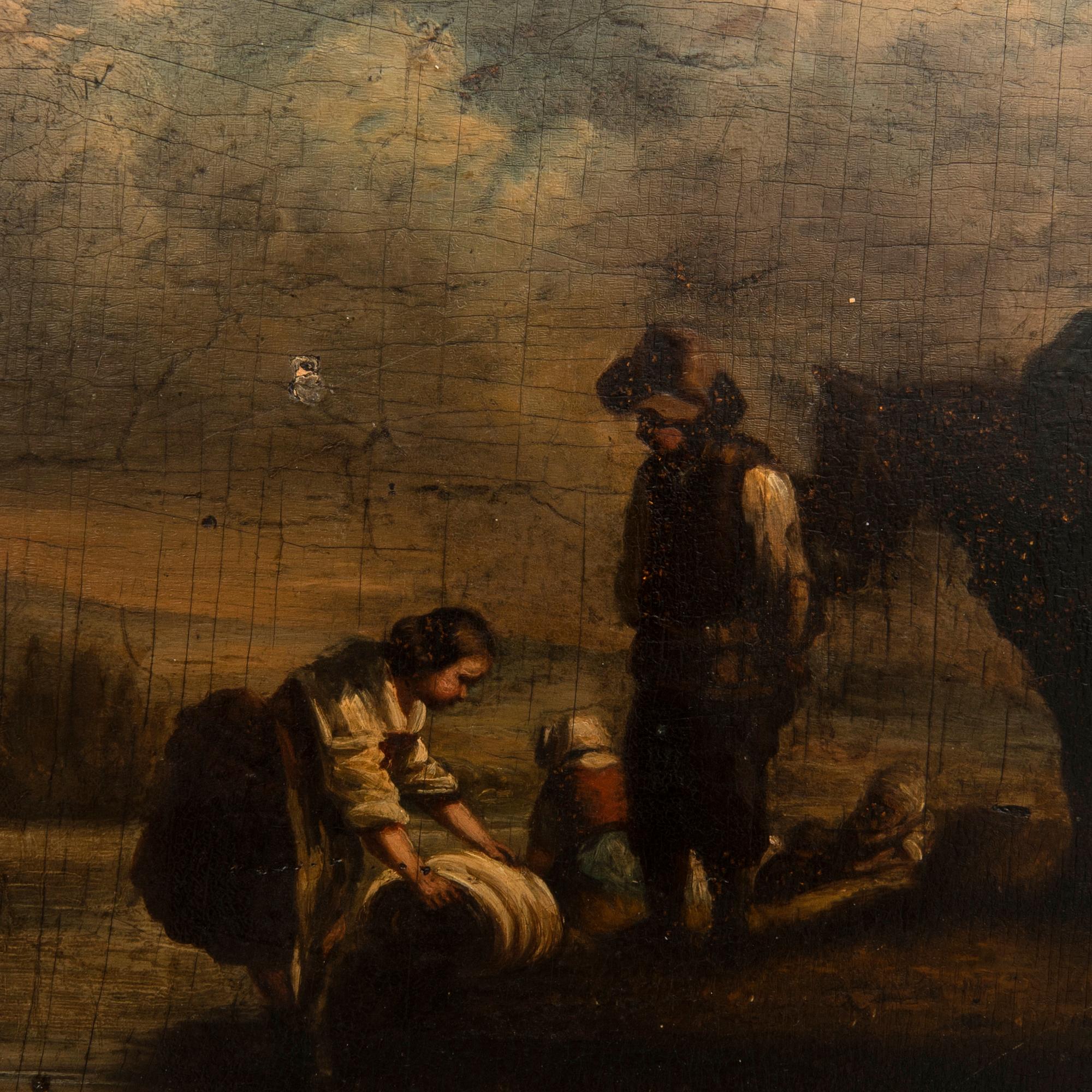 Unknown artist 18th century Resting group.