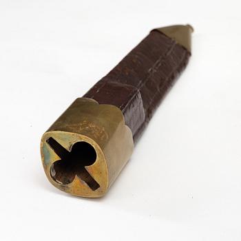 Combination weapon, Prison guard cutlass m/1865, with sheath.