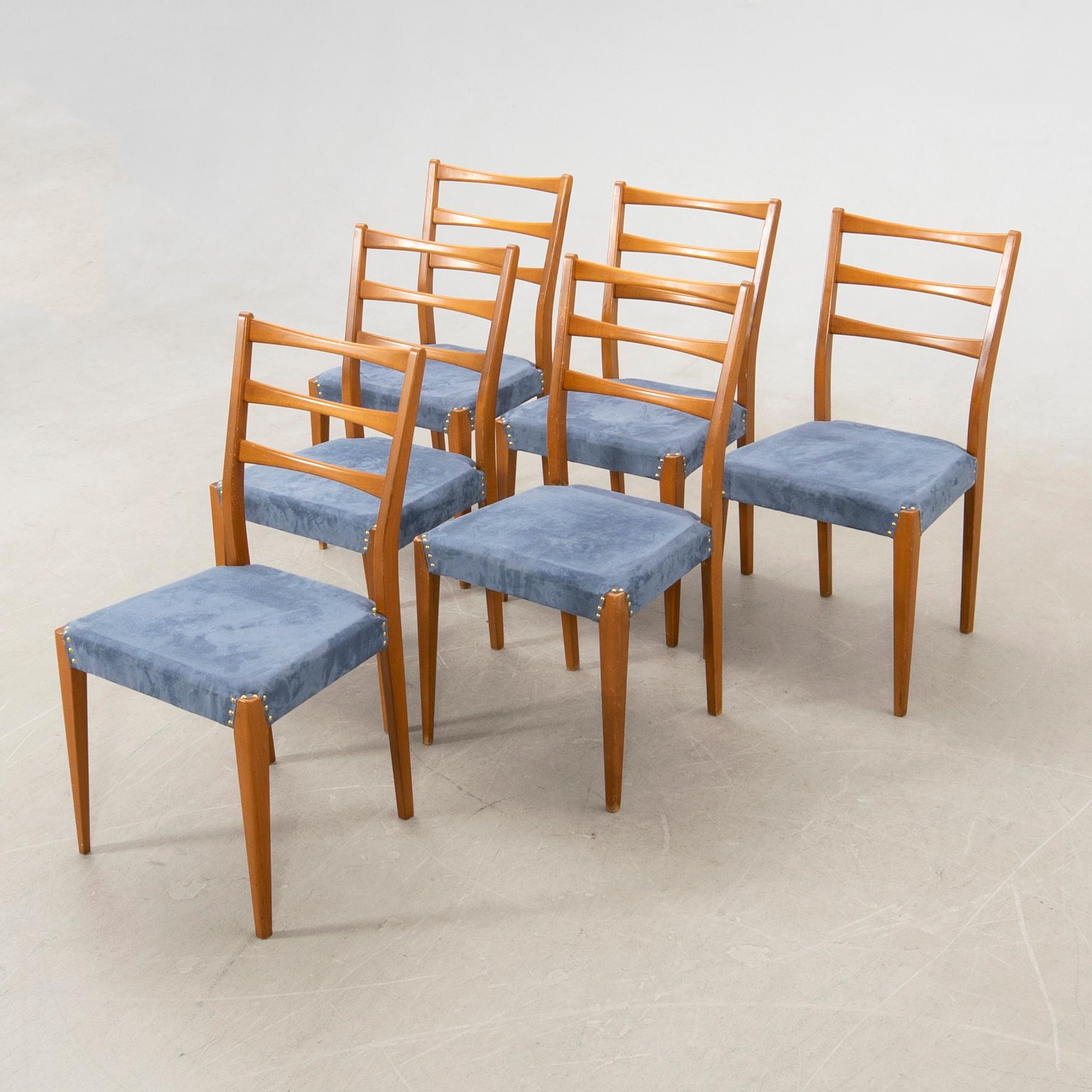 Chairs 6 pcs 1960s.