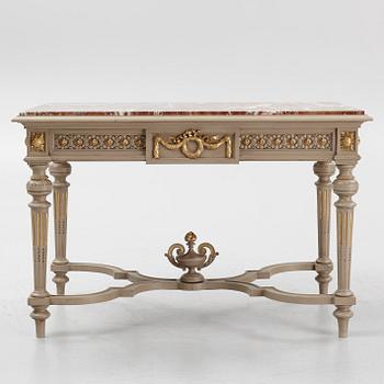 A Louis XVI-style table de milieu, first part of the 20th century.